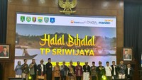 Para generasi muda asal Sumbagsel ini menggelar acara halal bihalal di Aula Nusantara IV Gedung MPR RI, Jakarta Selatan, Sabtu (20/5/2023).