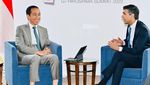 Momen Pertemuan Jokowi dan PM Inggris Bahas Proyek Energi-Hibah