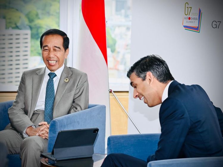 Momen Pertemuan Jokowi dan PM Inggris Bahas Proyek Energi-Hibah