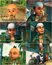 Siapa nih yang kartun favoritnya Upin & Ipin? Meme berikut pasti bisa bikin kamu senyum-senyum sendiri.