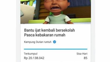 Solid banget ya Upin Ipin dan kawan-kawan, sampai dibikinin donasi. Foto: via Twitter