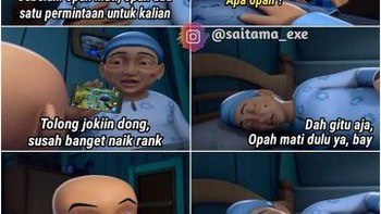 Opah minta dijokiin sampai Epic aja, kok. Foto: via Twitter