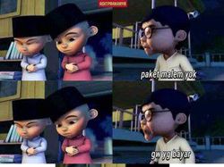 Meme Nyeleneh Upin Ipin, Kok Jadi Begini