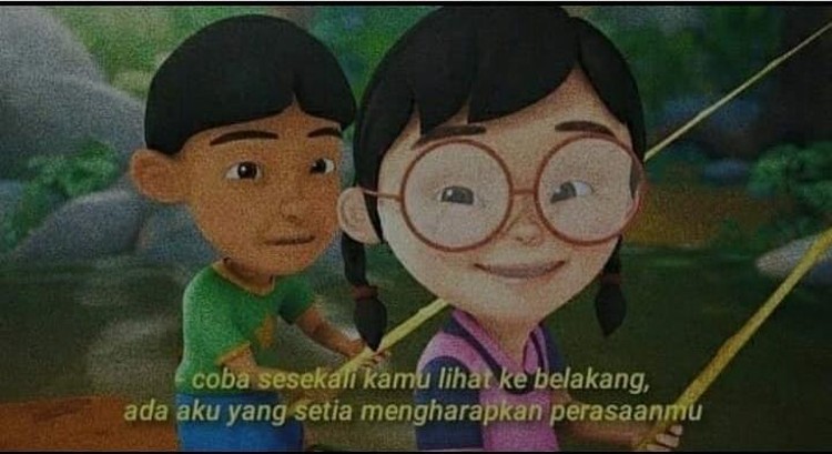 Siapa nih yang kartun favoritnya Upin & Ipin? Meme berikut pasti bisa bikin kamu senyum-senyum sendiri.