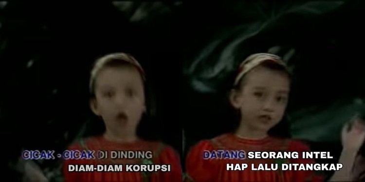 Lihat kumpulan meme ini bisa bikin kamu jadi lupa lirik asli lagu-lagu hits Indonesia berikut.