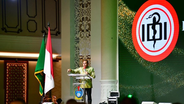 Gubernur Sumut Edy Rahmayadi saat menghadiri pelantikan pengurus POGI Cabang Sumut periode 2022/2025