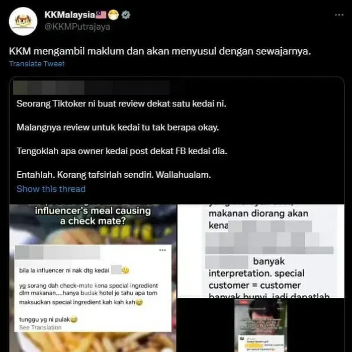 Influencer mengulas restoran secara jujur