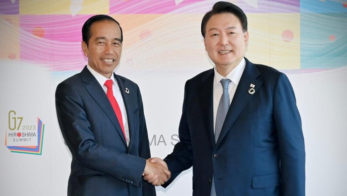 Jokowi Bertemu Presiden Korsel