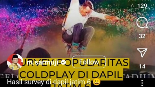 Konten Sarmuji Coldplay