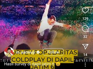 Konten Kocak Ketua Golkar Jatim Hibur Fans Coldplay yang Tak Kebagian Tiket