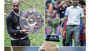 Dengan berbagai rekor impresif yang ia torehkan, mungkin Pep adalah pelatih terbaik sepanjang masa. Foto: Twitter