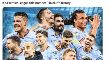 Fabrizio Romano menyebut tiga kali berurutan Gaurdiola mengantarkan City juara Liga Inggris. Foto: Twitter