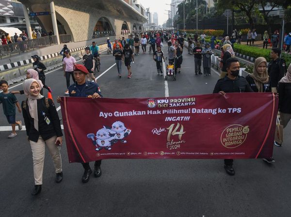 Petugas KPU Gelar Kampanye Penggunaan Hak Pilih dalam Pemilu 2024 di CFD