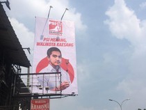 PSI Pasang Baliho Wali Kota Kaesang di Margonda Depok