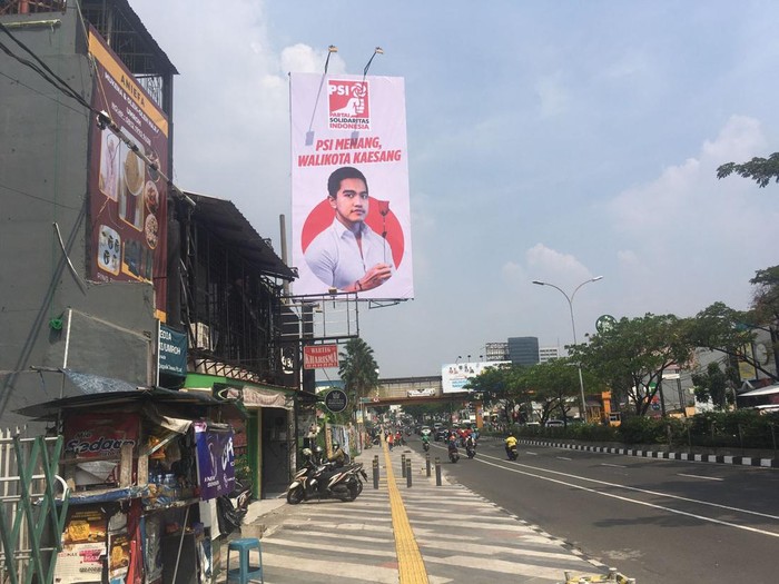 PSI Depok pasang baliho Wali Kota Kaesang di Margonda