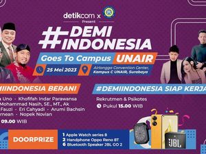 Sandiaga hingga Soegi Bornean Ramaikan #DemiIndonesia Unair, Yuk Daftar!