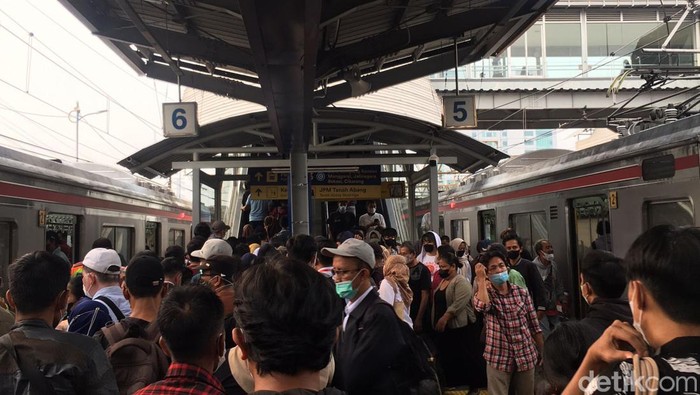 Eskalator di Stasiun Tn Abang. (Magdalena Handrica Natasya Gadja/detikcom)