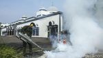 Fogging Asrama Haji Embarkasi Jakarta Jelang Kedatangan Calon Jamaah