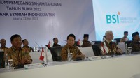 Direktur Utama BSI Hery Gunardi mengatakan, RUPST tersebut menghasilkan komitmen untuk memperkuat transformasi digital dan culture, guna merealisasikan visi sebagai Top Ten Global Islamic Bank di 2025, Senin (22/5/2023).  