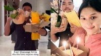 Momen ulang tahun Erina juga tampak istimewa. Keduanya merayakan ulang tahun itu dengan bunga dan kue ulang tahun. Foto: Instagram @kaesangp @erinagudono