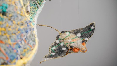 Keren! Karya Seni Ini Terbuat dari Limbah Pukat Ikan