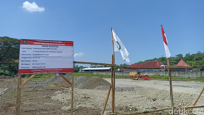 Lahan yang disiapkan untuk relokasi SMPN 6 Kota Blitar