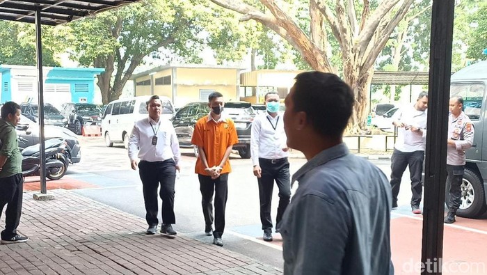 Mario Dandy Satrio diperiksa KPK di Polda Meto Jaya.
