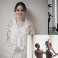 Begini potretnya sebelum dan sesudah didandani saat akad nikah. Foto: Instagram