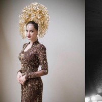 Untuk penampilan, kali ini Enzy Storia tentu menerapkan makeup yang lebih bold. Ia pun mengenakan lipstik merah yang membuat kecantikan aktris sekaligus presenter itu semakin mencuri perhatian.Foto: Instagram