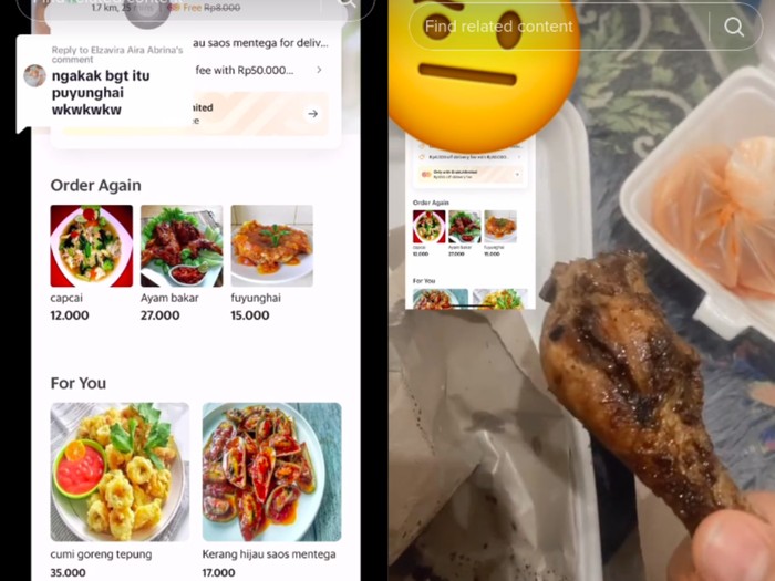 Pesan ayam bakar zonk