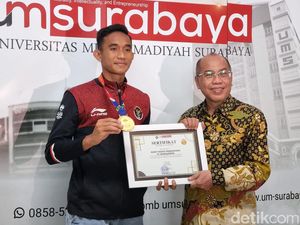 UM Surabaya Beri Bonus Kapten Timnas U-22 Rizky Ridho Sabet Emas SEA Games