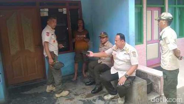 satpol pp melakukan razia di eks lokalisasi girun