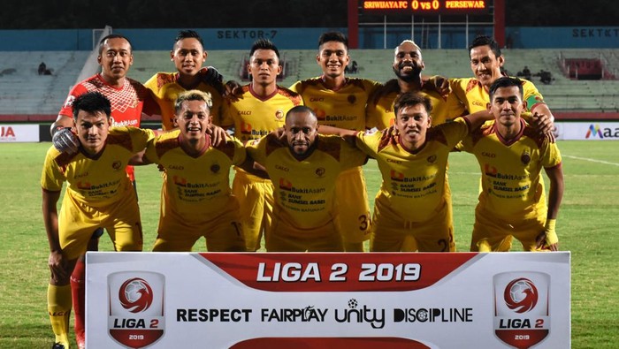 Sriwijaya FC kini berlaga di Liga 2 Indonesia