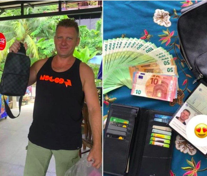 Turis kehilang tas di Thailand