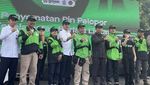 Driver Gojek Hadiri Apel Keselamatan Berkendara di Jakarta