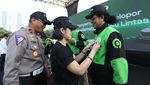 Driver Gojek Hadiri Apel Keselamatan Berkendara di Jakarta