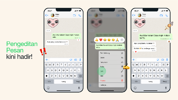Fitur Edit Pesan Terkirim di WhatsApp
