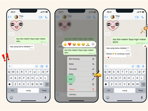 Cara Mudah Edit Pesan WhatsApp yang Sudah Terlanjur Dikirim