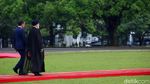 Momen Jokowi Sambut Kedatangan Presiden Iran di Istana Bogor