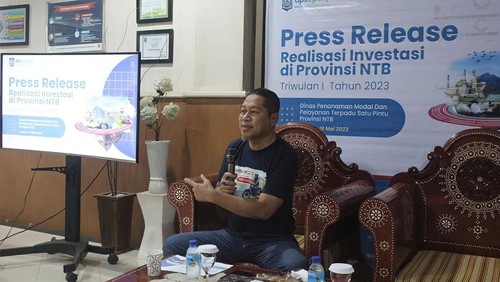 Pemprov NTB mencatat realisasi investasi Rp 7,8 triliun pada kuartal I 2023, didominasi oleh sektor ESDM. Diikuti pariwisata dan perindustrian.