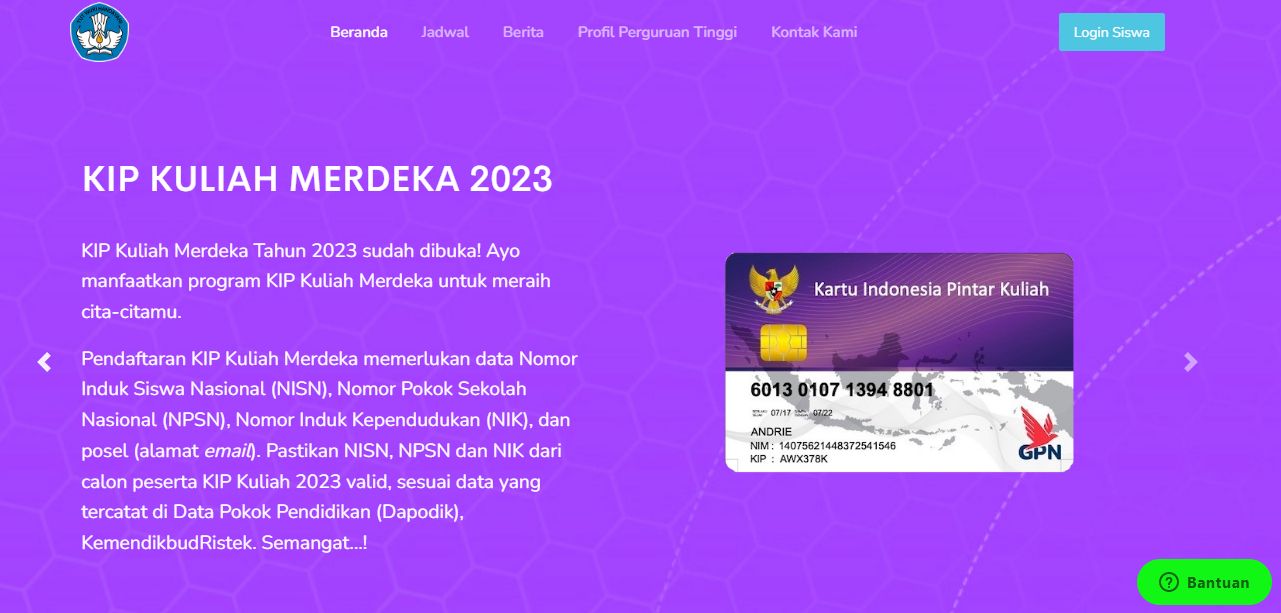 KIP Kuliah 2023 diperuntukkan bagi mahasiswa baru yang mengalami kesulitan ekonomi dalam menempuh pendidikan tinggi. Simak info pendaftaran KIP Kuliah 2023!