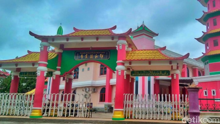 Masjid Cheng Ho Palembang. (Prima Syahbana/detikSumbagsel)