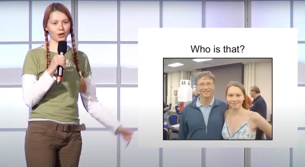 Mila Antonova dan Bill Gates