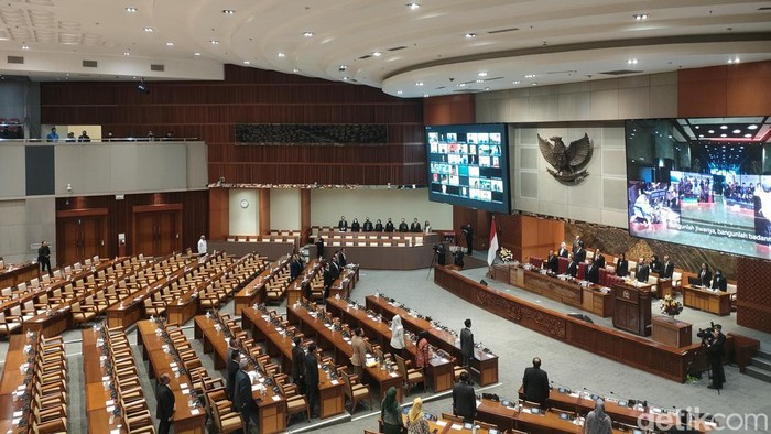 Rapat paripurna DPR RI, Selasa (23/5/2023). (Dwi Rahmawati/detikcom).