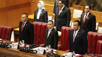 Rapat dipimpin oleh Wakil Ketua DPR RI Sufmi Dasco Ahmad.