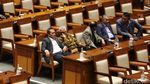 Suasana Paripurna DPR, Hanya 57 Anggota Hadir Secara Fisik