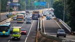 Truk Patah Baut Roda, Tol JORR Pondok Ranji-Pondok Pinang Macet