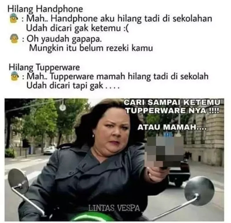 Aksi ibu-ibu suka bikin kangen dan ketawa sendiri. Meme mana nih yang paling emak kamu banget?