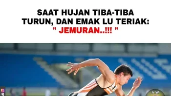 Auto jadi atlet. Foto: Facebook/Aw Lucu