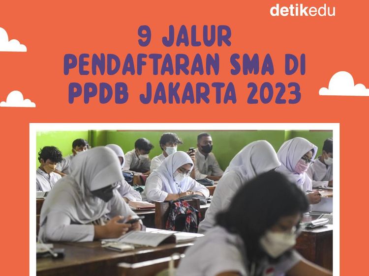 Infografis: 9 Jalur Pendaftaran SMA di PPDB Jakarta 2023